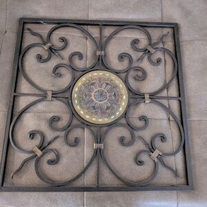 Decorative Metal Wall Art with Intricate Design
